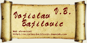 Vojislav Bajilović vizit kartica